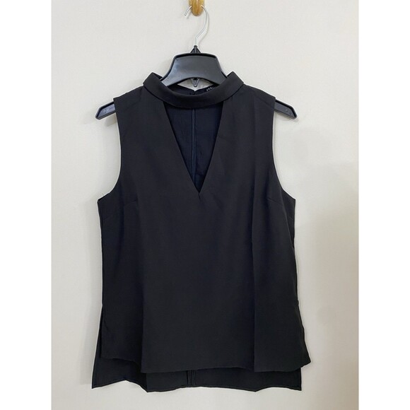 English Factory mock neck Blouse Black Sleeveless NWT Size M Medium - Picture 7 of 10